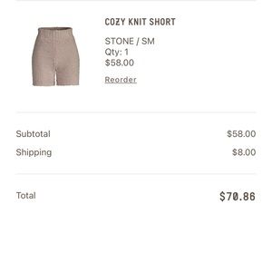 SKIMS cozy knit shorts size S/M in discontinued color Stone